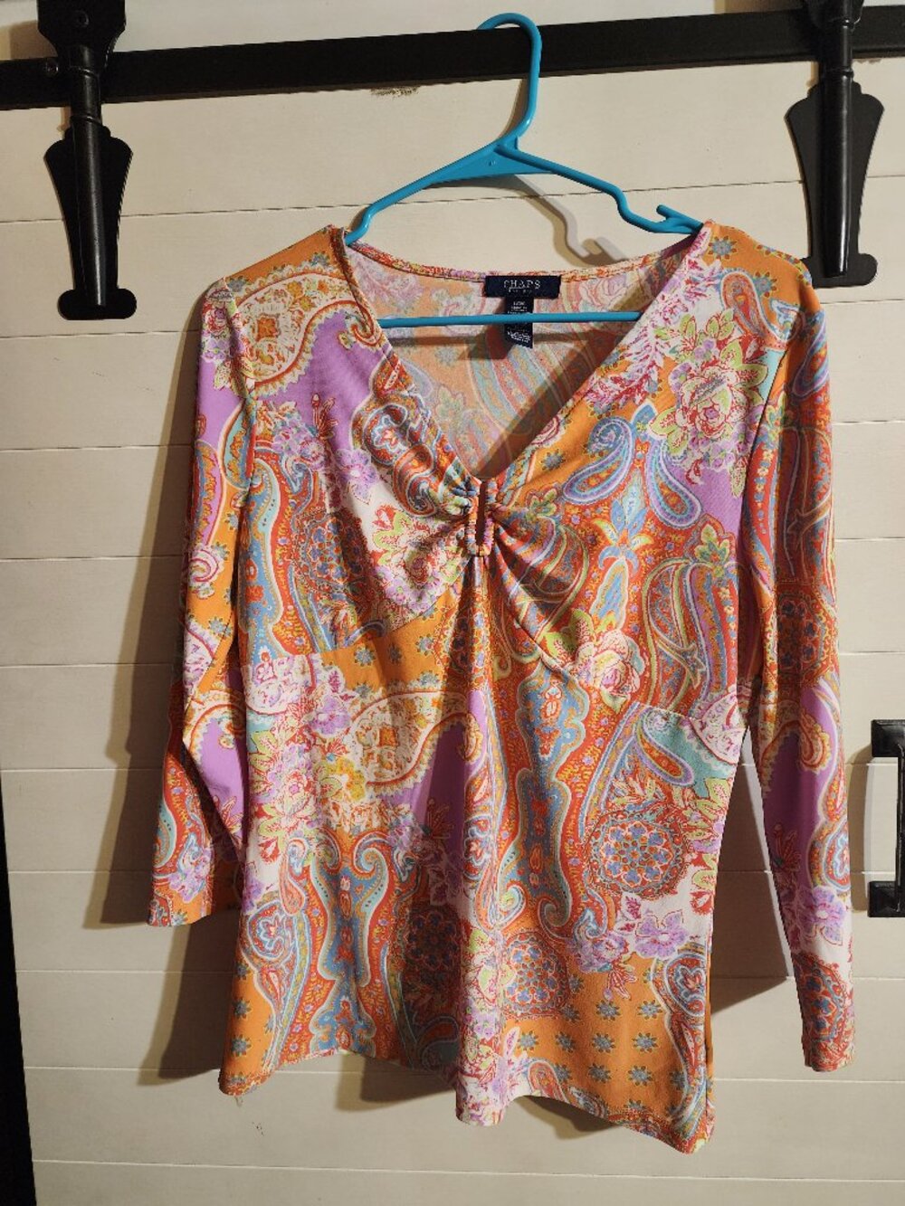 Chaps Pasiley Print Top